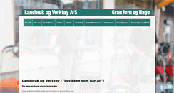 Desktop Screenshot of landbrukogverktoy.no